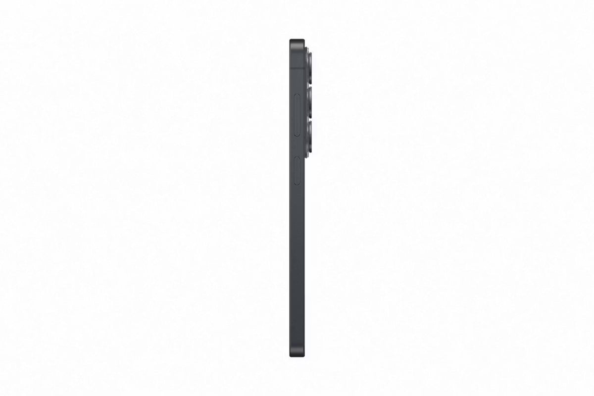 Samsung Galaxy S26 256Gb Black shown from the side, highlighting its slim profile and camera bump.