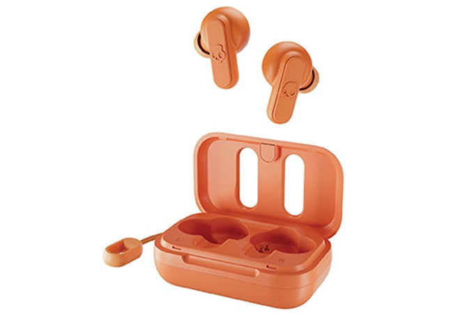 Skullcandy Dime True Wireless In-Ear Earbuds in Orange – Compact, Bluetooth, Sweat-Resistant | Keans Claremorris