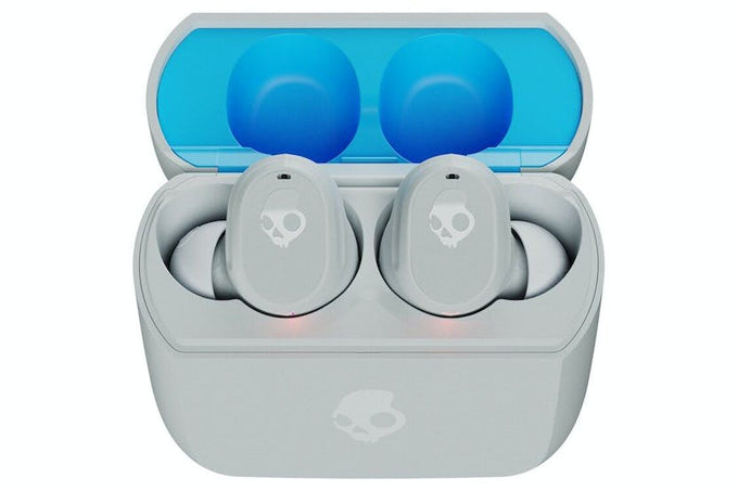 Skullcandy Mod True Wireless In-Ear Grey earbuds, wireless Bluetooth headphones, available at Keans Claremorris.
