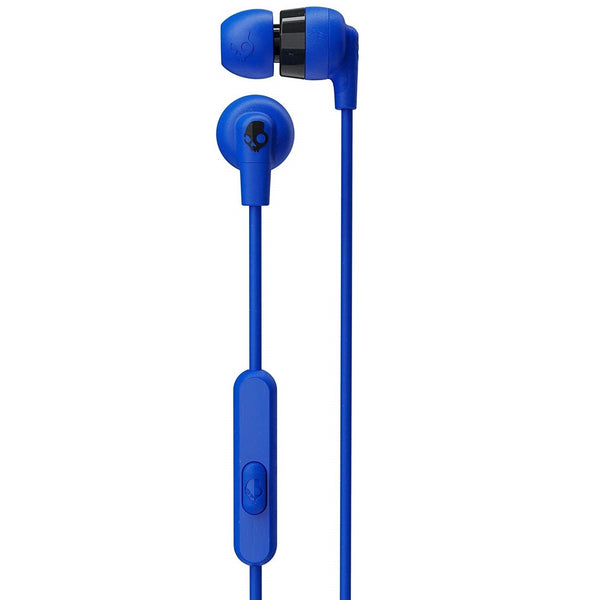 Skullcandy Ink'd+ wired in-ear earphones in cobalt blue with mic, noise-isolating fit, controls – Keans Claremorris