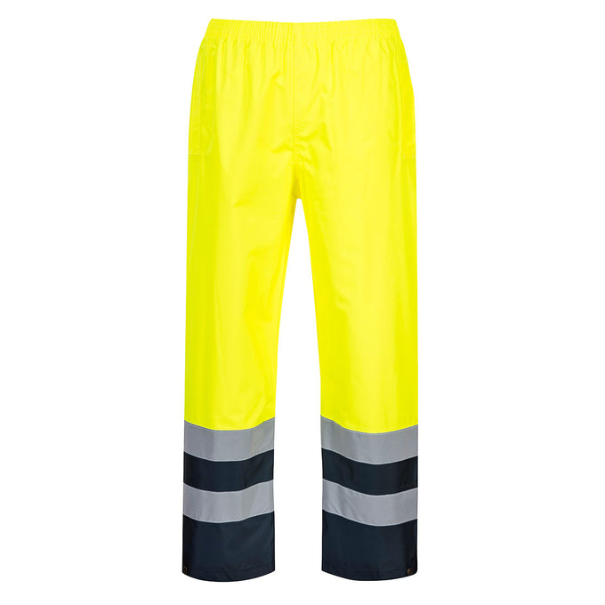 Portwest Hi-VIS 2-tone Traffic Trousers - Yellow - Image 2