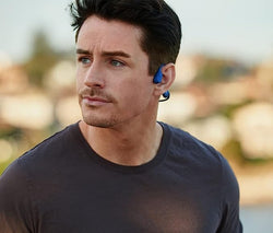 Shokz Openrun S803 Mini Wireless Blue Headphones with Bone Conduction Technology - Keans Claremorris