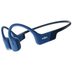 Shokz OpenRun Blue wireless bone conduction headphones with USB-C fast charge, 8hr battery, IP67, at Kean’s Claremorris. –