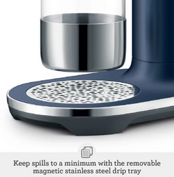 Sage InFizz Carbonators Damson Blue - sleek soda maker accessory, durable design, available at Keans Claremorris.