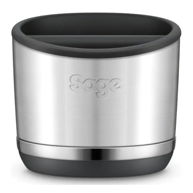 Sage The Knock Box 10 Brushed espresso puck disposal with removable knock bar, anti-slip base, compact design - Keans