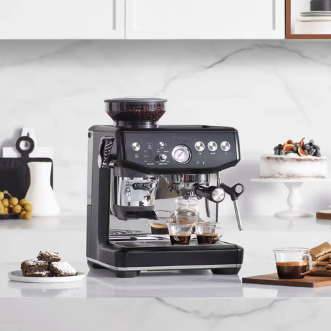 Sage The Barista Express Impress Bean to Cup Coffee Machine in Impress Black - SES876BTR4GUK1 | Keans Claremorris