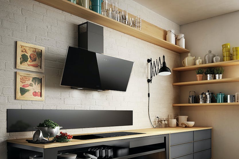 Elica 90cm Wall Mounted Hood | SHIRE90BL