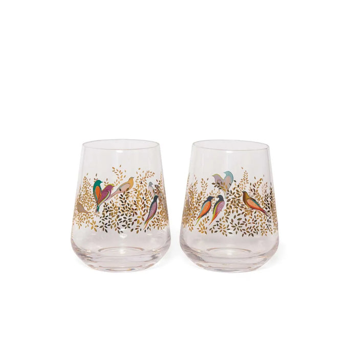 Sara Miller Chelsea Collection Set of 2 Glass Tumblers - Image 1