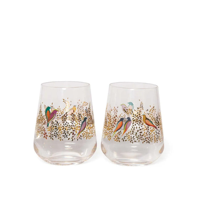 Sara Miller Chelsea Collection Set of 2 Glass Tumblers - Image 3