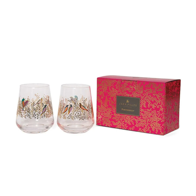 Sara Miller Chelsea Collection Set of 2 Glass Tumblers - Image 2