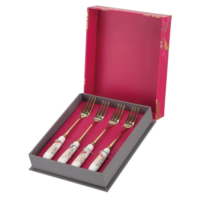 Sara Miller Chelsea Collection Pastry Fork Set – Set of 4 - Image 3