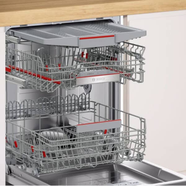Bosch Series 6 Integrated Dishwasher SMD6YCX01G with efficient cleaning, quiet operation - available at Keans Claremorris