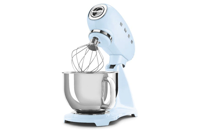 Smeg 50's Retro Style Stand Mixer in Pastel Blue SMF03PBUK – Vintage Design, Keans Claremorris