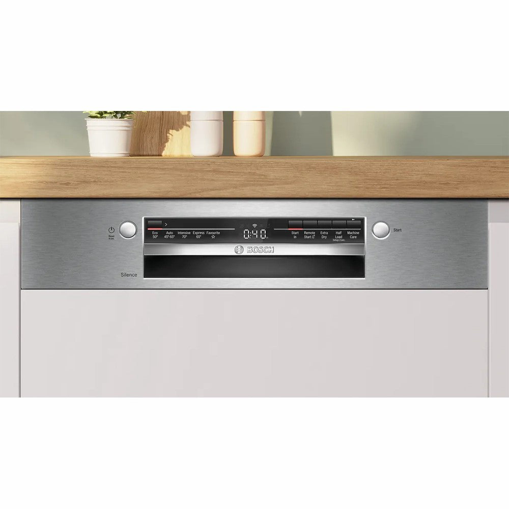 Bosch Series 2 60CM Semi-Integrated Dishwasher in Stainless Steel | SMI2HTS02G | Available at Keans Claremorris
