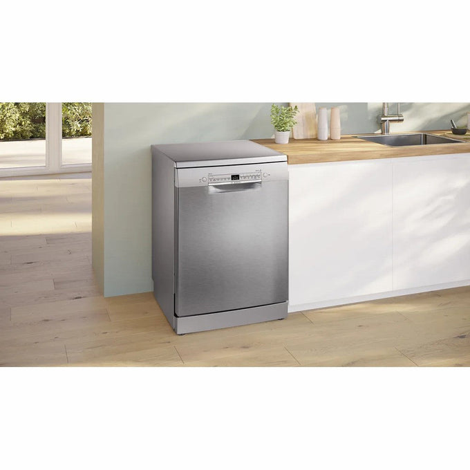 Bosch Series 2 60CM Freestanding Dishwasher Silver Inox SMS2HVI67G - Efficient Cleaning | Keans Claremorris