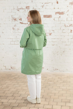 Lighthouse Ladies Pippa Coat in Soft Green, stylish and warm outerwear available at Keans Claremorris.