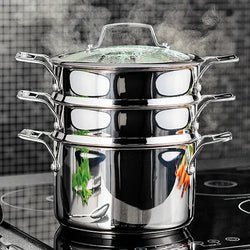Stellar 16cm 3 Tier Steamer Set