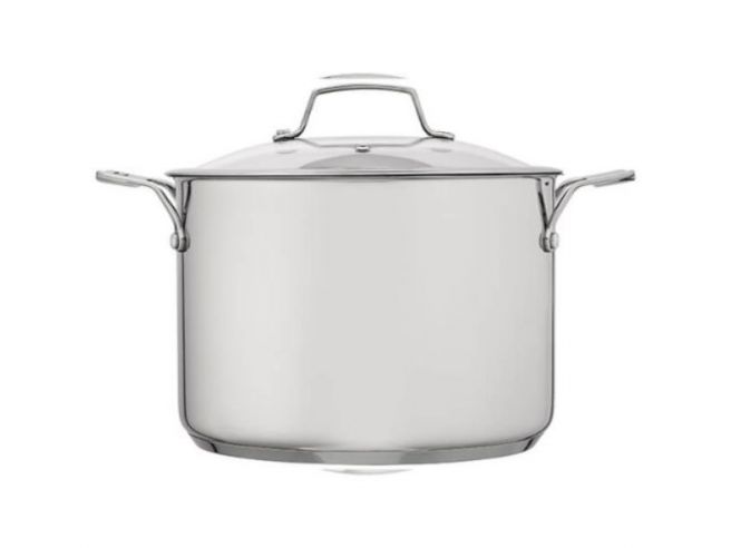 Stellar 24cm 6L stockpot, durable stainless steel cookware for versatile cooking - Keans Claremorris