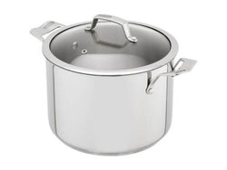 Stellar 24cm 6L stockpot with glass lid, induction compatible, oven safe, dishwasher safe – available at Keans Claremorris.