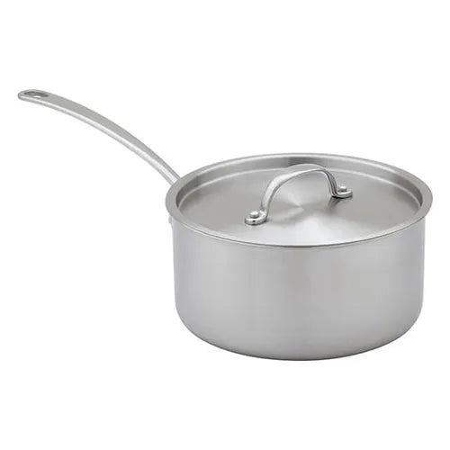 Stellar Eclipse 20cm 2.5L tri-ply saucepan with stainless steel lid, induction compatible, dishwasher safe – Keans