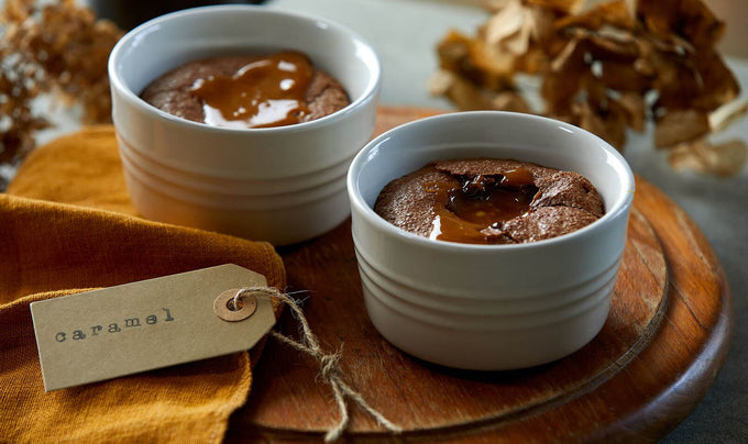 Le Creuset Stackable Ramekin Meringue, durable stoneware baking dish, available at Keans Claremorris.