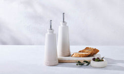 Le Creuset 330ml Stoneware Oil & Vinegar Set Meringue