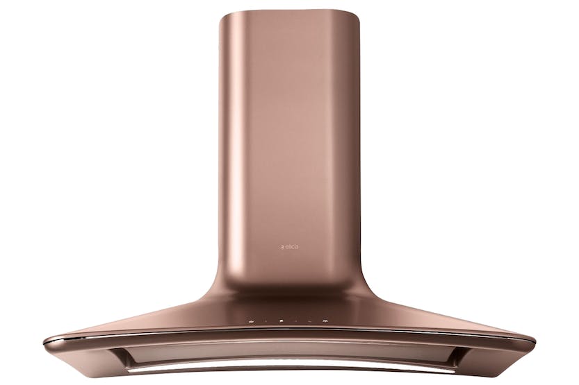 Elica 85cm SweetCopper wall-mounted kitchen hood with LED touch control, 625m3/h extraction, aluminium grease filter - Keans