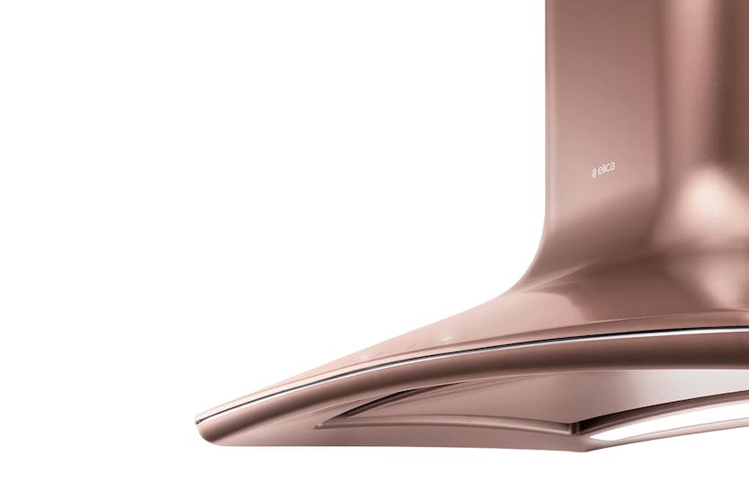 Elica 85cm Wall Mounted Hood in Sweet Copper finish, sleek kitchen extractor fan | Keans Claremorris