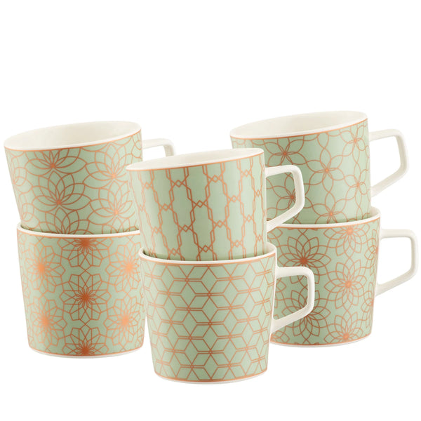 Sage & Copper Mugs Set of 6 Keans Claremorris