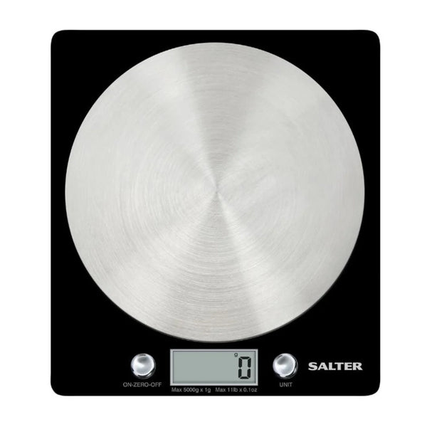 Salter Block Electronic Scales Black S/S