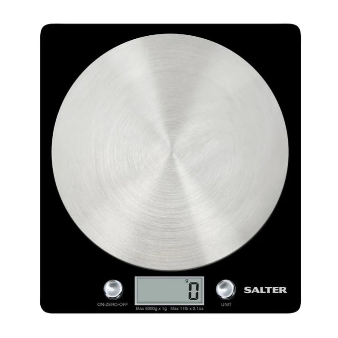 Salter Block Electronic Scales Black S/S - Image 1