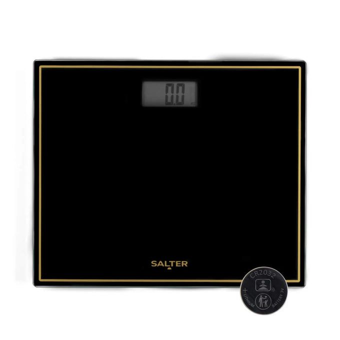 Salter Bathroom -  Compact Electronis Scale Black/Gold Keans Claremorris