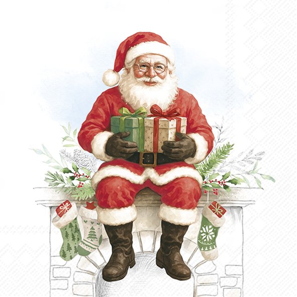 Santa Lunch Napkins Keans Claremorris