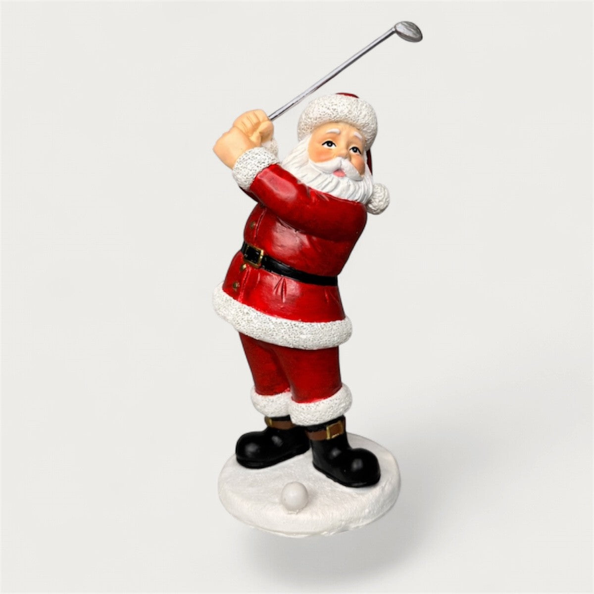  Santa Swinging Golf Club – 16.5cm (In Window Box) Keans Claremorris