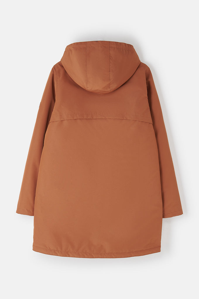 Ladies Outdoor Coat - Rust - Image 5