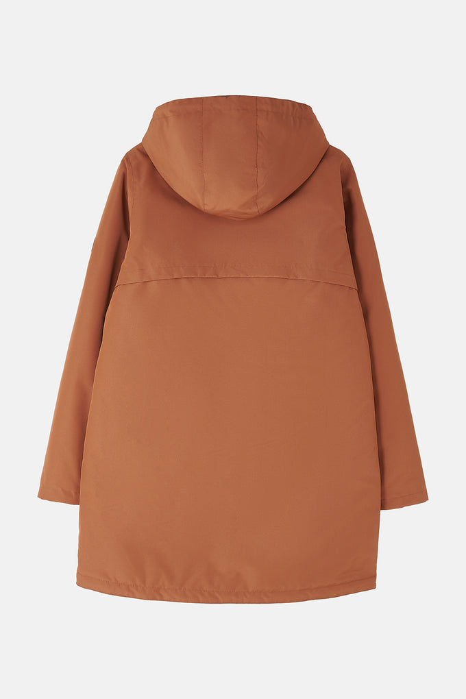 Ladies Outdoor Coat - Rust - Image 4