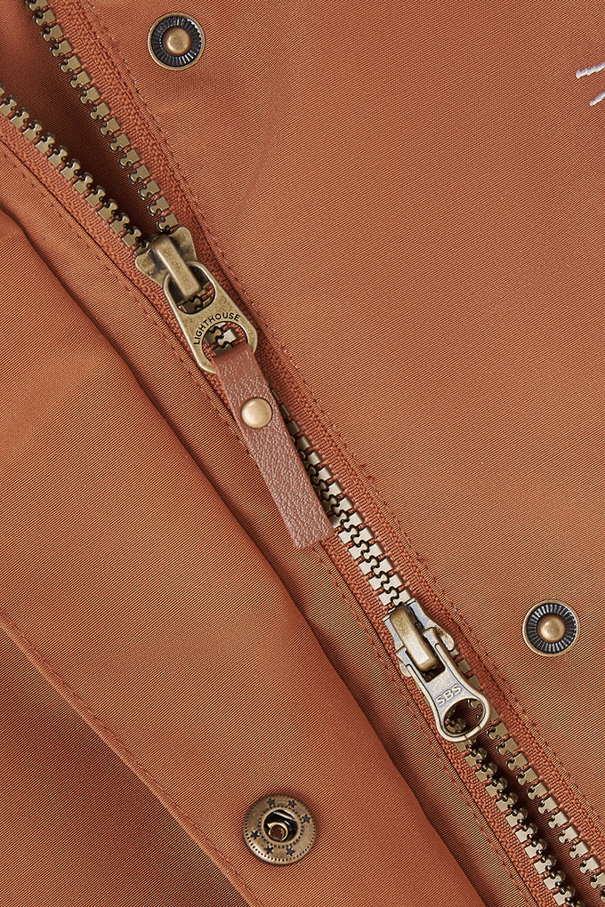 Ladies Outdoor Coat - Rust - Image 2