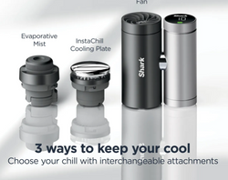 Shark ChillPill 3-in-1 Fan Mist & InstaChill – Carbon| FA022UK