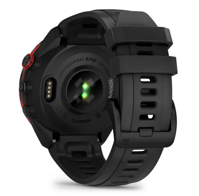 Garmin Approach S70 47mm Black Bezel Black Band| 49-GAR-010-02746-12 - Image 5