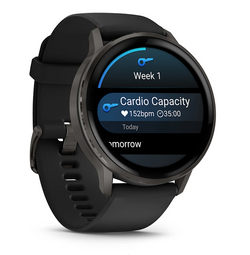 Garmin Venu 4 (45Mm), Black With Slate| 49-GAR-010-03014-00