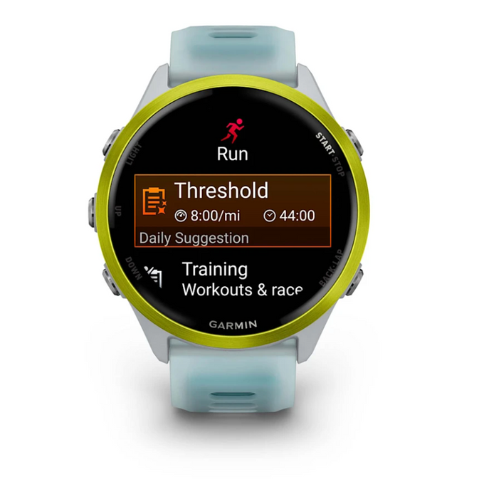 Garmin Forerunner 570. 47Mm  Whitestone/Amp Yellow| 49-GAR-010-02971-01 - Image 2