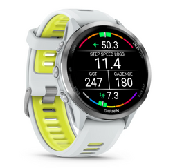 Garmin Forerunner 970 Whitestone/Amp Yellow| 49-GAR-010-02969-11