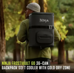 Ninja FrostVault Go 23L Backpack Cooler – Grey| FF136EUUKCG