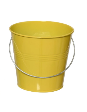 Citronella Candle Wax Yellow Bucket - Image 1