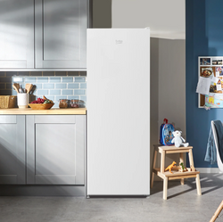 Beko Tall Upright Freezer 54W 146H White Frost Free| FNE4545W