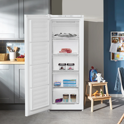 Beko Tall Upright Freezer 54W 146H White Frost Free| FNE4545W