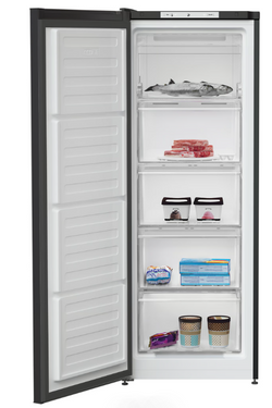 Beko Tall Upright Freezer 54W 146H Black Frost Free| FNE4545B