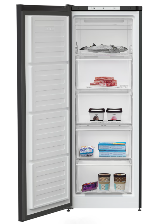 Beko Tall Upright Freezer 54W 146H Black Frost Free| FNE4545B - Image 3