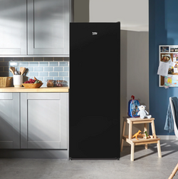 Beko Tall Upright Freezer 54W 146H Black Frost Free| FNE4545B