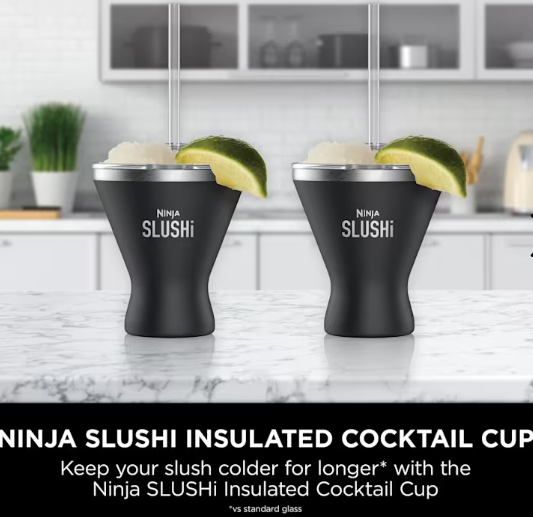 Ninja Slushi Cocktail Cup 2-Pack – Black | XSKMRG2BKEUK - Image 2